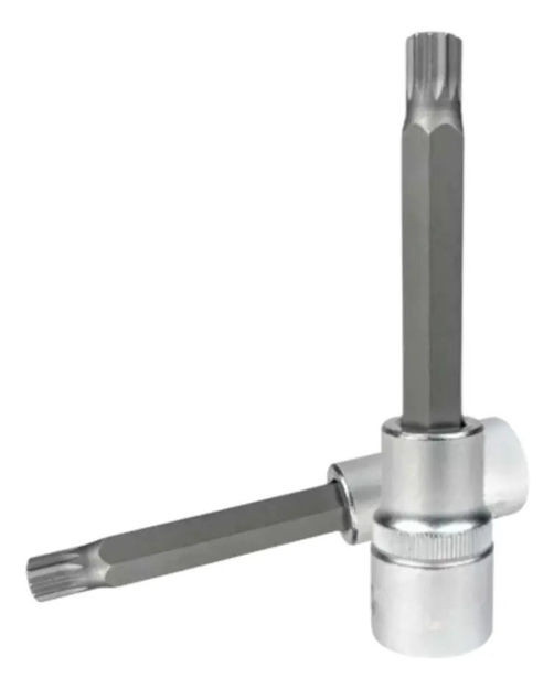 Imagen de DADO MULTIESTRIADO MACHO LARGO ENCASTRE 1/2" M8 LTI