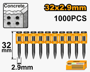 Imagen de CLAVOS CONCRETO 32MM X 2.9MM 1000 UNIDADES INGCO