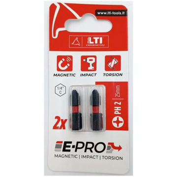 Imagen de PUNTA DESTORNILLADOR PHILLIPS IMPACTO PH2 25MM LTI