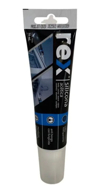 Imagen de SILICONA ÁCIDA BLANCA 70ML REX