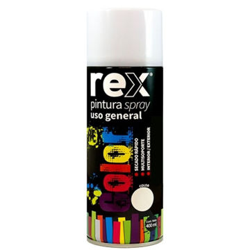 Imagen de ESMALTE SINTÉTICO AEROSOL BLANCO BRILLANTE 400ML REX