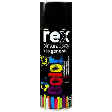 Imagen de ESMALTE SINTETICO AEROSOL NEGRO MATE 400ML REX