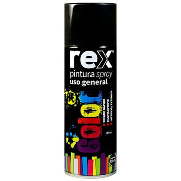 Imagen de ESMALTE SINTÉTICO AEROSOL NEGRO BRILLANTE 400ML REX