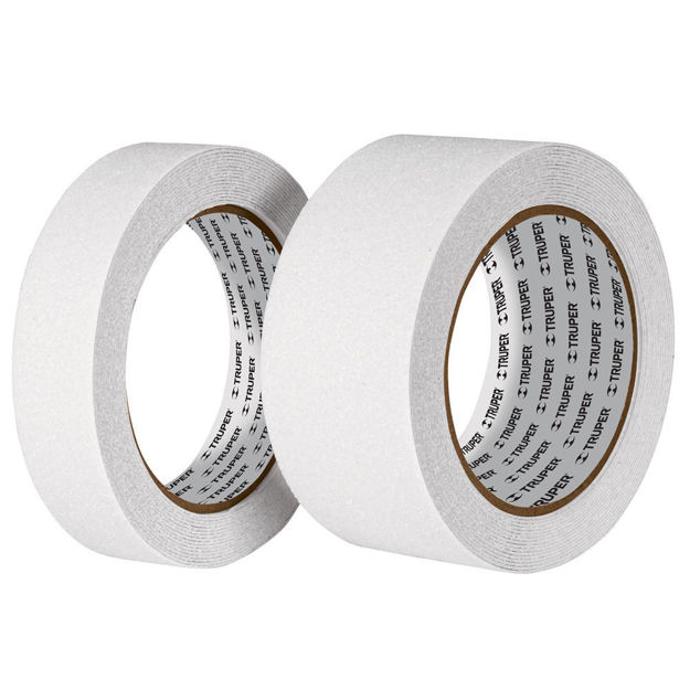 Imagen de CINTA ADHESIVA ANTIDERRAPANTE BLANCA 25MM X 5M TRUPER