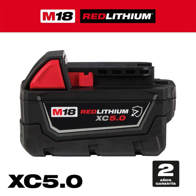 Imagen de BATERÍA 18V 5.0AH REDLITHIUM 48-11-1850 MILWAUKEE