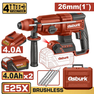 Imagen de ROTOMARTILLO SDS-PLUS BATERIA 25V 26MM OSBURK