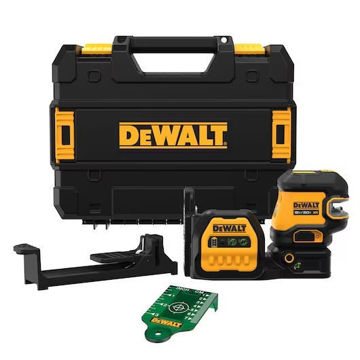 Imagen de NIVEL LÁSER H-V + PLOMADA (CARCAZA) BATERÍA 12/20V 100M DEWALT