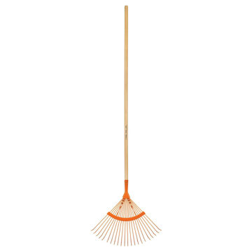 Imagen de ESCOBILLA JARDIN METALICA 22D CON CABO TRUPER