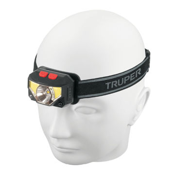 Imagen de LINTERNA CABEZA 270LUM 128M RECARGABLE TRUPER