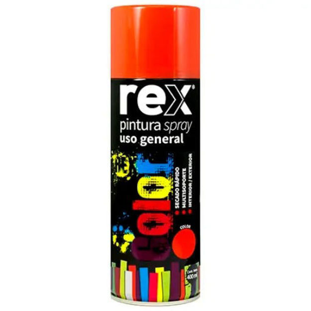 Imagen de ESMALTE SINTÉTICO AEROSOL NARANJA 400ML REX