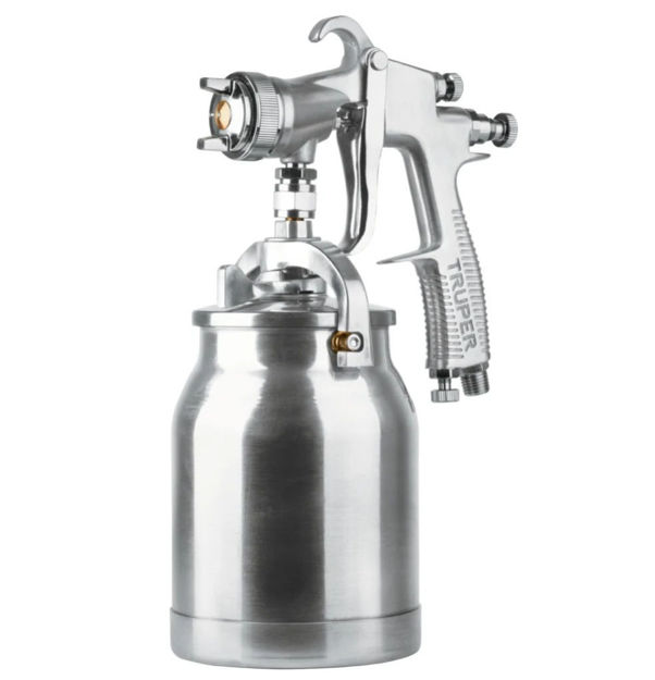 Imagen de PISTOLA PINTAR HVLP BOQUILLA 1.4MM 1L TRUPER